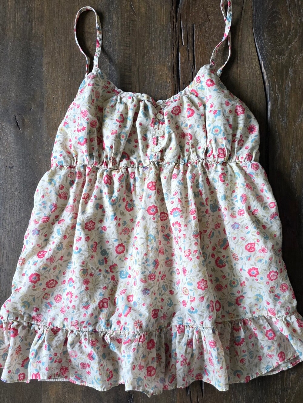 GAP Y2K Babydoll Floral Tank Top Size Large